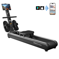 YPOO Nouvelle Arrivée Rameur Auto-générateur Pliable Intelligent Rameur Équipement De Gymnastique 2kg Volant Rameur V2 avec Application Gratuite