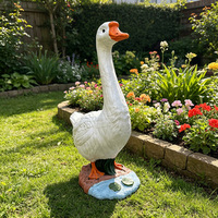 Statue de grande oie en résine de style minimaliste pour chambre à coucher de ferme chaleureuse, pour grossistes