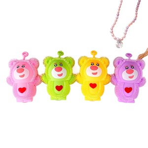 TPR Soft Rubber Decompression <b>Bear</b> Toy <b>Cute</b> Creative Strawberry <b>Bear</b> Pinch Le Vent for Children 5 to 7 Years Old - Product Image 3