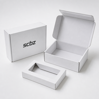Boîte d'expédition personnalisée, écologique, résistante, imperméable, en carton ondulé kraft, avec gaufrage, pour envoi par courrier, cadeau