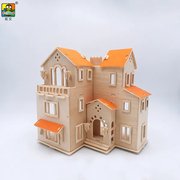 Cotowins style Hollandais Villa d'intérieur en bois maison jouet kit de construction