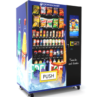 Distributeur automatique intelligent à écran tactile numérique pour aliments et boissons, distributeurs automatiques avec paiement par code QR pour articles de vente au détail