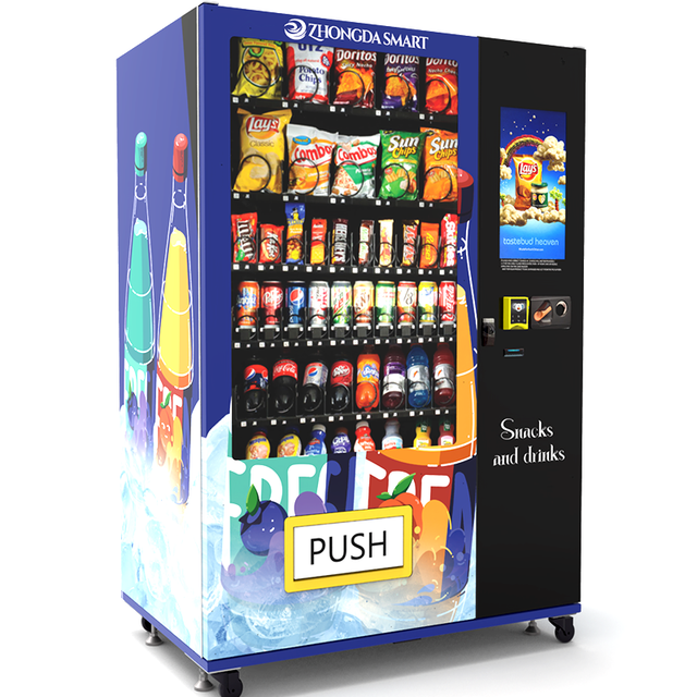 Digital Touch Screen Smart Vending Machine for Foods and Drinks QR Code Payment Vending Machines for Retail Items