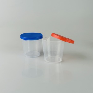 Vaso para Muestras de PP de Alta Transparencia, Resistente a Desgarros, con Tapa de Color, para Control de Salud en el Hogar - Product Image 2