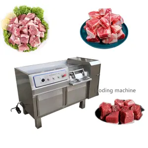 Mesin pemotong daging beku kulit babi Jepang mesin pemotong daging blok beku mesin kubus daging sapi