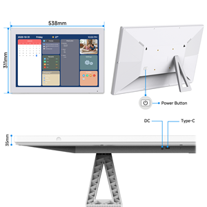 Cadre photo intelligent 21,5 pouces neuf avec calendrier, écran tactile HD 1080P, prise en charge MP3, vidéo et Wi-Fi sans fil – Vente en gros usine - Product Image 6