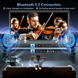 <span class=keywords><strong>2025</strong></span> Mới Nhất Thông Minh Chiếu 4K Đầy Đủ HD Rạp Hát Tại Nhà Video Trò Chơi Điện Thoại Di Động Máy Chiếu Mini Xách Tay Ngoài Trời Android Proyector - Product Image 5