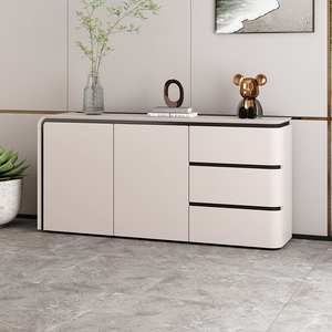 <span class=keywords><strong>Buffet</strong></span> scandinave minimaliste moderne, 3 portes, 3 tiroirs, en bois, pour salon, salle à manger, chambre, rangement - Product Image 1
