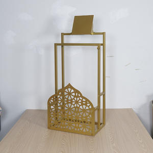 Supporto per Corano e Tappetino da Preghiera in Oro, Regalo Ideale per Eid, Ramadan e Arredamento Musulmano, Porta Tappeto da Preghiera Islamico per Casa e Moschea - Product Image 3