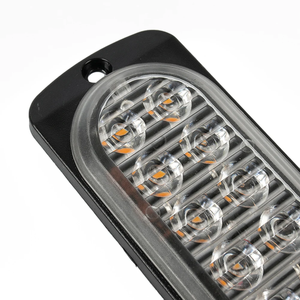12 LED Strobe Side cảnh báo ánh sáng nhấp nháy <span class=keywords><strong>lightbar</strong></span> Xe Xe tải đèn hiệu đèn hổ phách vàng trắng đèn giao thông DC 12V - 24V - Product Image 3