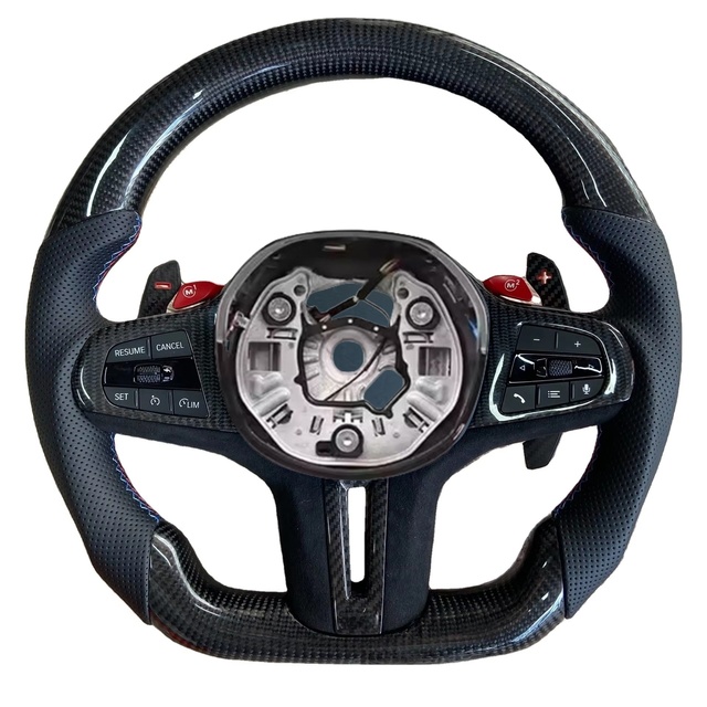 Fit for BMW G20 G28 G29 G30 G32 G38 G11 G12 G05 G01 G02 G03 G04 G07 G8 G80 G81 G82 M3 M4 M5 M6 Carbon Fiber Steering Wheel