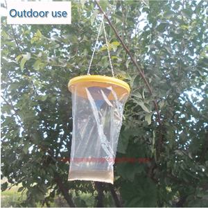 आउटडोर गार्डन डिस्पोजेबल प्लास्टिक कीट चारा पकड़ने का उपकरण होम हैंगिंग फ्लाई ट्रैप बैग डिवाइस - Product Image 2