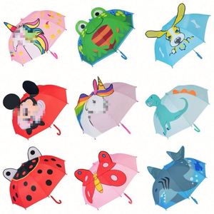 Lindo Paraguas Infantil con Diseño de Dibujos Animados, Paraguas Manual Impermeable para la Escuela, Regalo Promocional con Logotipo Personalizado - Product Image 3