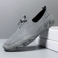 Mocassins décontractés tendance pour hommes grande taille en cuir véritable respirant à enfiler coupe basse, modèle Octopus, pour le commerce transfrontalier