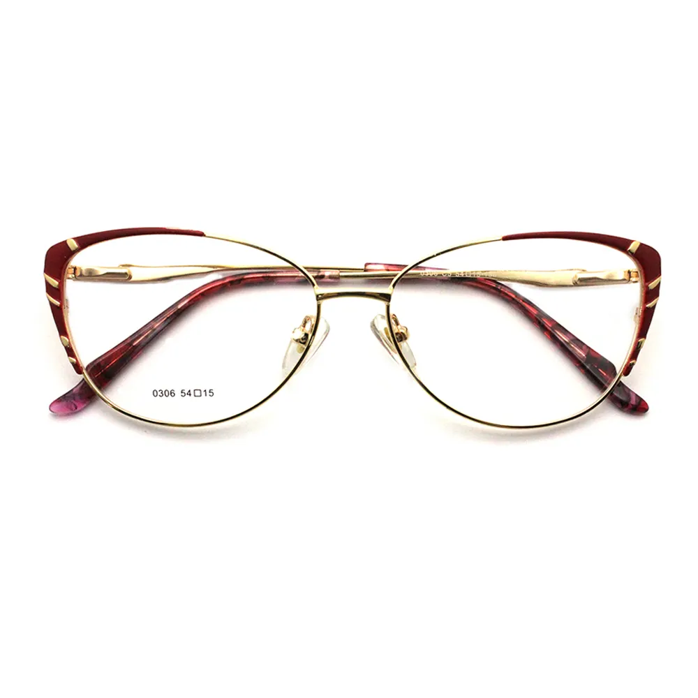 Fashion Vintage Metal Eyewear Optical Clear Lens Glasses Trendy Unisex Spectacle Style Eyeglass Frame