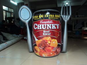 Bơm hơi khổng lồ chai rượu vang hiển thị quảng cáo đầy màu sắc uống Cup cho Nutella cà phê sô cô la có thể cho bán - Product Image 2