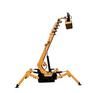 8-20T Crawler <b>Spider</b> Crane Wireless <b>Remote</b> <b>Control</b> Hydraulic Mobile Crane Articulated Boom Lift 9.2m - Product Image 1