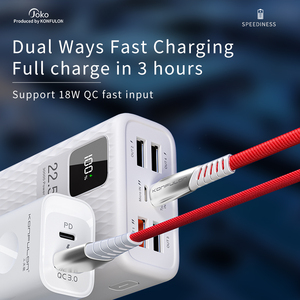 Station d'alimentation <span class=keywords><strong>portable</strong></span> de <span class=keywords><strong>petite</strong></span> <span class=keywords><strong>taille</strong></span> 30000mAh haute capacité, charge rapide 22.5W 3.0, batterie externe - Product Image 3