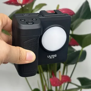 Bonne qualité à trois vitesses réglable lumière de remplissage Smartphone caméra obturateur poignée poignée avec télécommande Bluetooth sans fil détachable