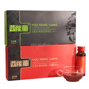 Beslenme takviyesi üretici özel etiketi bitkisel özü Ginseng istiridye peptid Oral sıvı kore kırmızı Ginseng içecek