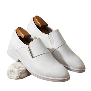 รองเท้าหนังผู้ชายคุณภาพสูง 22026 รองเท้าหนังนิ่มทรงหัวแหลมสไตล์อังกฤษสำหรับนักธุรกิจ รองเท้าเดรสสีขาวสำหรับชายหนุ่ม - Product Image 5