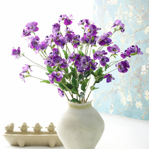 Fiori Artificiali di Pansé Multicolore ad Alta Simulazione, Steli di Viola Finti per Decorazioni Floreali Casa e Matrimonio - Product Image 4