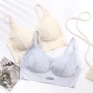 Großhandel New Wireless Daily Komfortable Lace Top rutsch feste weiche Frauen benutzer definierte sexy BH