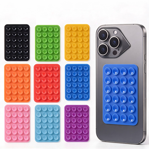 Plaque adhésive carrée en silicone antidérapante, autocollante simple face, pour coque de téléphone portable, vente en gros usine - Product Image 5