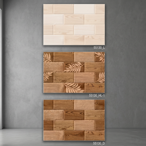 Carreaux muraux émaillés en céramique numérique de qualité supérieure 300x450mm, bleu clair et bleu ciel, beau design de la société indienne - Product Image 5