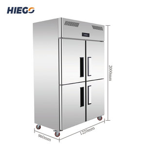 Congélateurs verticaux pour cuisine commerciale à 4 portes, réfrigérateur de grande capacité, équipement - Product Image 4