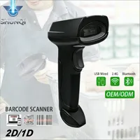 Escáner de Código de Barras Inalámbrico y con Cable SHUNQI 2.4G, Alta Precisión, Decodifica Códigos 39, 93, Codabar, GS1, Databar