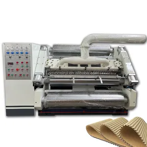 Automatic single face e flute corrugated cardboard carton paper box products making machine