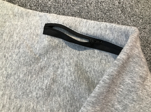 Sweat-shirt à capuche d'hiver gris en polyester/coton imprimé, coupe-vent, écologique, surdimensionné, veste de sport personnalisée - Product Image 5