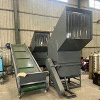 Grote invoeropening plastic crusher, zware plastic krat- en mandenversnipperaar, stille plastic afvalrecyclingmachine