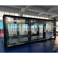 Commercial Portable 6*3.5*2.3m extérieur gonflable voiture tente couverture Mobile voiture stockage gonflable clair voiture Garage tente à vendre