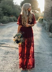 Women Clothing Sexy Deep V Neck Long <strong>Dresses</strong> Beach Maxi Lace Perspective <strong>See</strong> <strong>Through</strong> <strong>Dress</strong> - Product Image 4