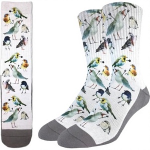 40-46 <b>Men's</b> Cotton Crew <b>Socks</b> Autumn Casual Anti-Bacterial Color Tinted Cuff Logo European Size Dot Pattern - Product Image 3