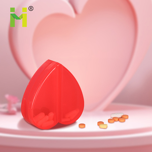 Giá rẻ giá dễ thương thiết kế nhựa hình trái tim <span class=keywords><strong>Pill</strong></span> hộp du lịch di động <span class=keywords><strong>Pill</strong></span> <span class=keywords><strong>container</strong></span> cho doanh số bán hàng - Product Image 2