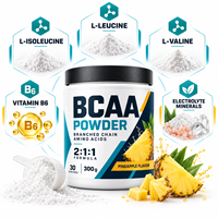 Poudre de BCAA à Marque Blanche 2:1:1 Acides Aminés à Chaîne Ramifiée Complément Nutritionnel Sportif pour la Récupération Musculaire et l'Énergie des Adultes