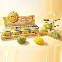 Jouet Squishy Mignon en Forme de Pudding, Jouet Anti-Stress Doux à Rebond Lent, Jouet Kawaii en Forme de Dessert pour Enfants, Idéal pour Décoration de Fête et Cadeaux