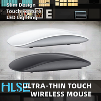 Ratón Inalámbrico BT5.0 con Retroiluminación LED USB, Arco Táctil, Recargable, 2000DPI, Clic Silencioso, para MacBook, Laptop, PC, Windows, iOS, Android