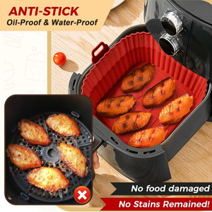 Vente en gros d'usine, doublure pour friteuse à air en silicone de qualité alimentaire, recyclable, avec logo personnalisé - Product Image 3