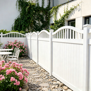 Pannello <span class=keywords><strong>per</strong></span> <span class=keywords><strong>Recinzione</strong></span> in <span class=keywords><strong>Legno</strong></span> Composito di Alta Qualità, Effetto Pietra, Bianco, 4 Piedi x 4 Piedi, 6x8, Vendita all'Ingrosso - Product Image 1