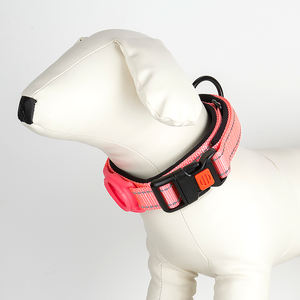 AirTag 개 목걸이 개를위한 맞춤형 소프트 라이닝 에어 태그 칼라 개를위한 조정 가능한 반사 애완 동물 목걸이 - Product Image 6