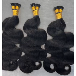 ขายส่งเคราตินธรรมชาติแบบดิบ ต่อผมบราซิลแบบ I-Tip เรียงเกล็ดผม ต่อผมแบบ I/U/V/K Tip ผมตรงจากผู้ผลิต - Product Image 1