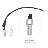 Interrupteur hydraulique accessoires de moto ligne d'interrupteur de frein modifiée M 10x1.25 1.0 coude universel à tête droite