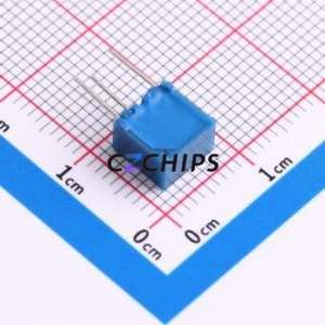 ตัวต้านทาน/โพเทนชิโอมิเตอร์แบบปรับได้สำหรับ3362X-1-103ผ่านชิ้นส่วนรู (THT)-3P, ตัวต้านทาน7x6.8มม. 10% 10kOhm 500 250mw pp/℃ - Product Image 2