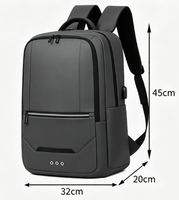 Sac à dos pour ordinateur portable Oxford 2026 avec fermeture éclair, grande capacité, léger, antivol, design unisexe tendance, poignée souple, compartiment pour ordinateur portable