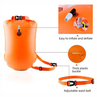Flotteur gonflable de couleur pour hommes, sac sec, accessoire de sécurité, pour la natation, étanche, colorée