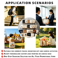 Sacs à dos scolaires promotionnels personnalisés en gros, sacs de shopping en toile vierge avec logo imprimé sur mesure, sacs à main écologiques en toile de coton
